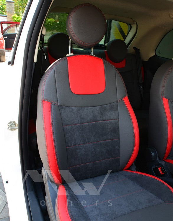 Set coprisedili su misura per Fiat 500 (2007-2024), Leather Style