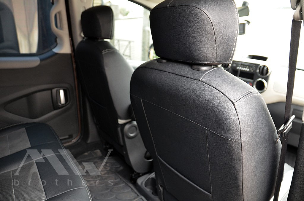 Set coprisedili su misura per Peugeot Partner 2 (2008-2018), Leather Style