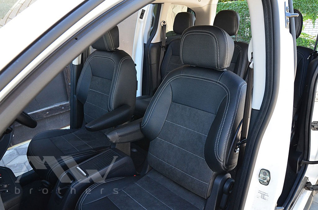 Set coprisedili su misura per Peugeot Partner 2 (2008-2018), Leather Style