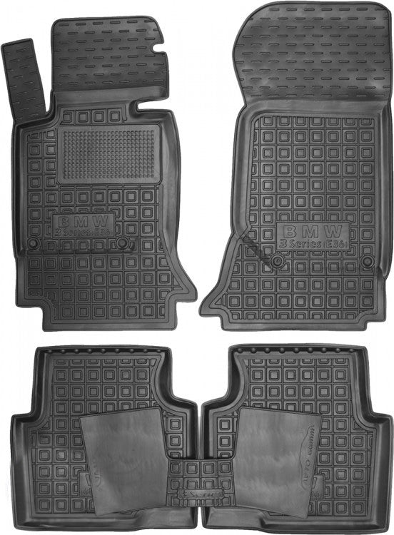 Set tappetini di gomma su misura per BMW 3 serie E36 (1990-1999)