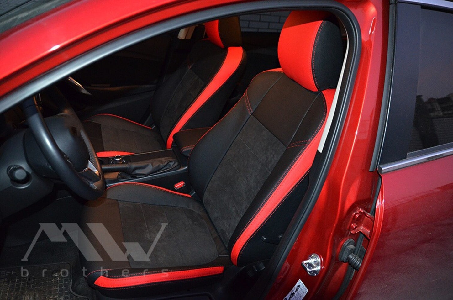 Set coprisedili su misura per Mazda 6 3 GJ (2012-2018), Leather Style