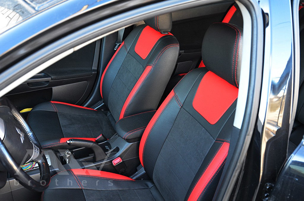 Set coprisedili su misura per Mitsubishi Lancer X 2L (2007-2019), Leather Style