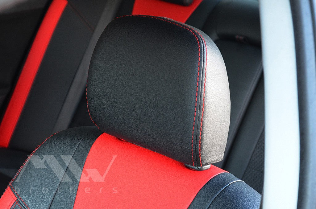 Set coprisedili su misura per Mitsubishi Lancer X 2L (2007-2019), Leather Style
