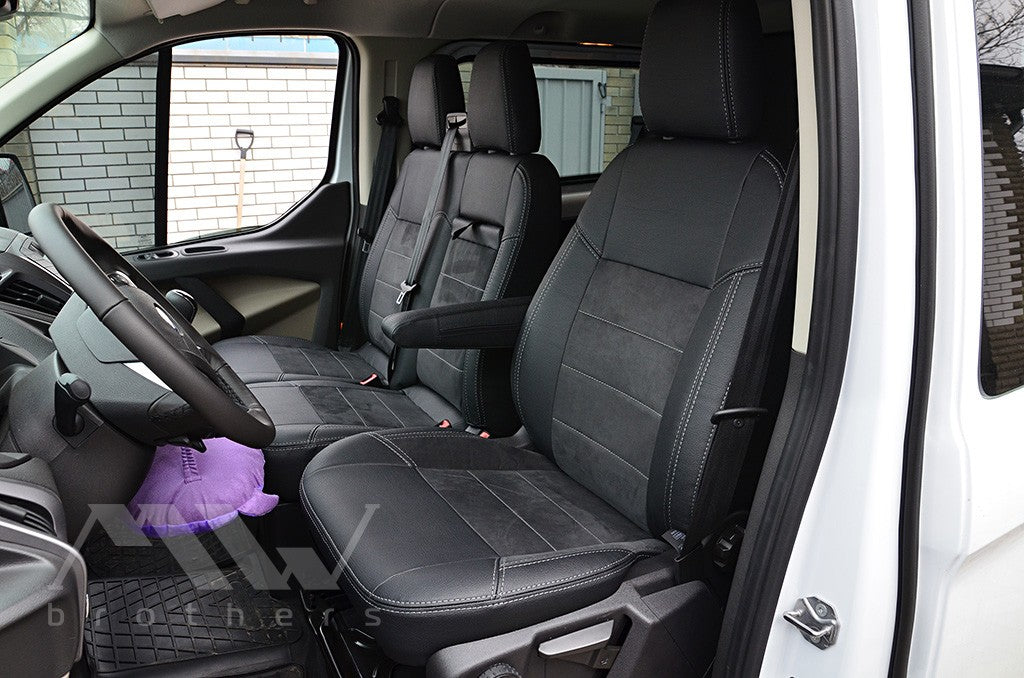 Set coprisedili su misura per Ford Transit Custom (2012-2023), Leather Style
