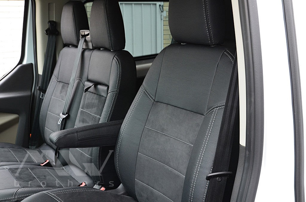 Set coprisedili su misura per Ford Transit Custom (2012-2023), Leather Style