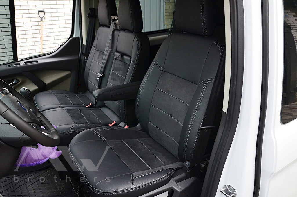 Set coprisedili su misura per Ford Transit Custom (2012-2023), Leather Style
