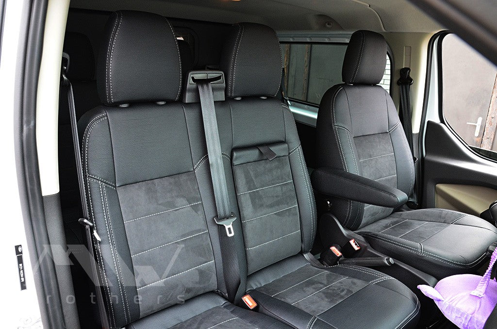 Set coprisedili su misura per Ford Transit Custom (2012-2023), Leather Style