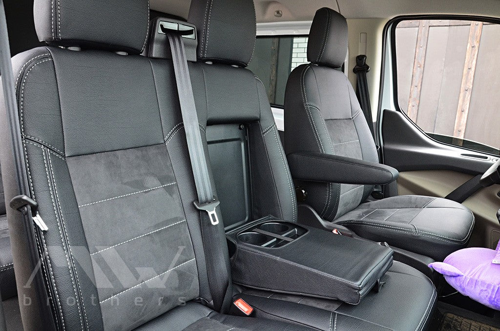 Set coprisedili su misura per Ford Transit Custom (2012-2023), Leather Style