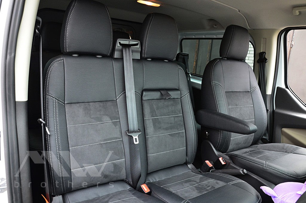 Set coprisedili su misura per Ford Transit Custom (2012-2023), Leather Style