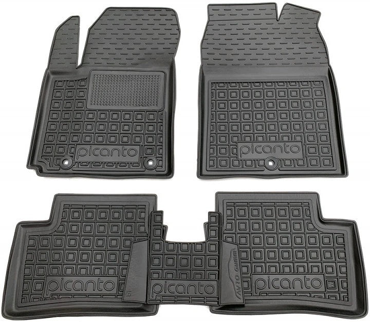 Set tappetini su misura di gomma su misura per Kia Picanto 3 (JA)(2017-oggi)