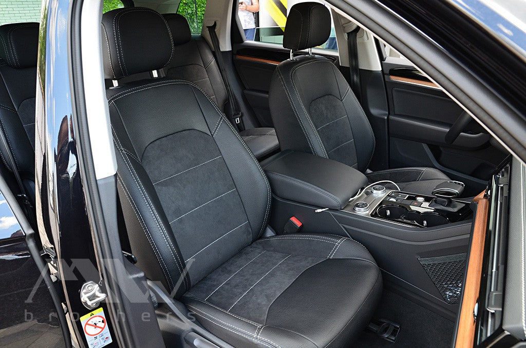 Set coprisedili su misura per Volkswagen Touareg 3 (CR) (2018-oggi), Leather Style