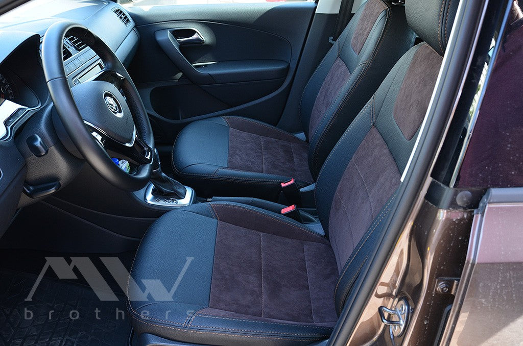 Set coprisedili su misura per Volkswagen Polo V (2009–2017), Leather Style