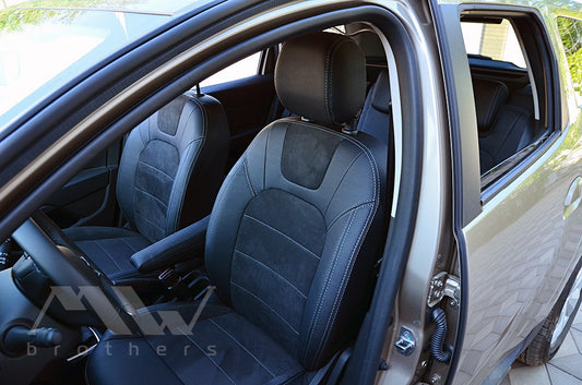 Maßgefertigte Sitzbezüge für Dacia Duster 2 (2018–2024), Lederoptik