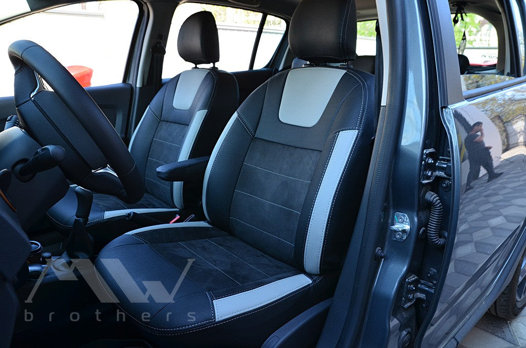 Set coprisedili su misura per Dacia / Renault Sandero II (2012–2022), Leather Style