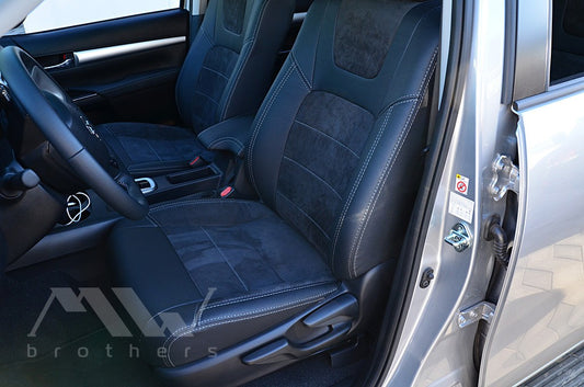 Set coprisedili su misura per Toyota Hilux 8 (2015 - oggi), Leather Style