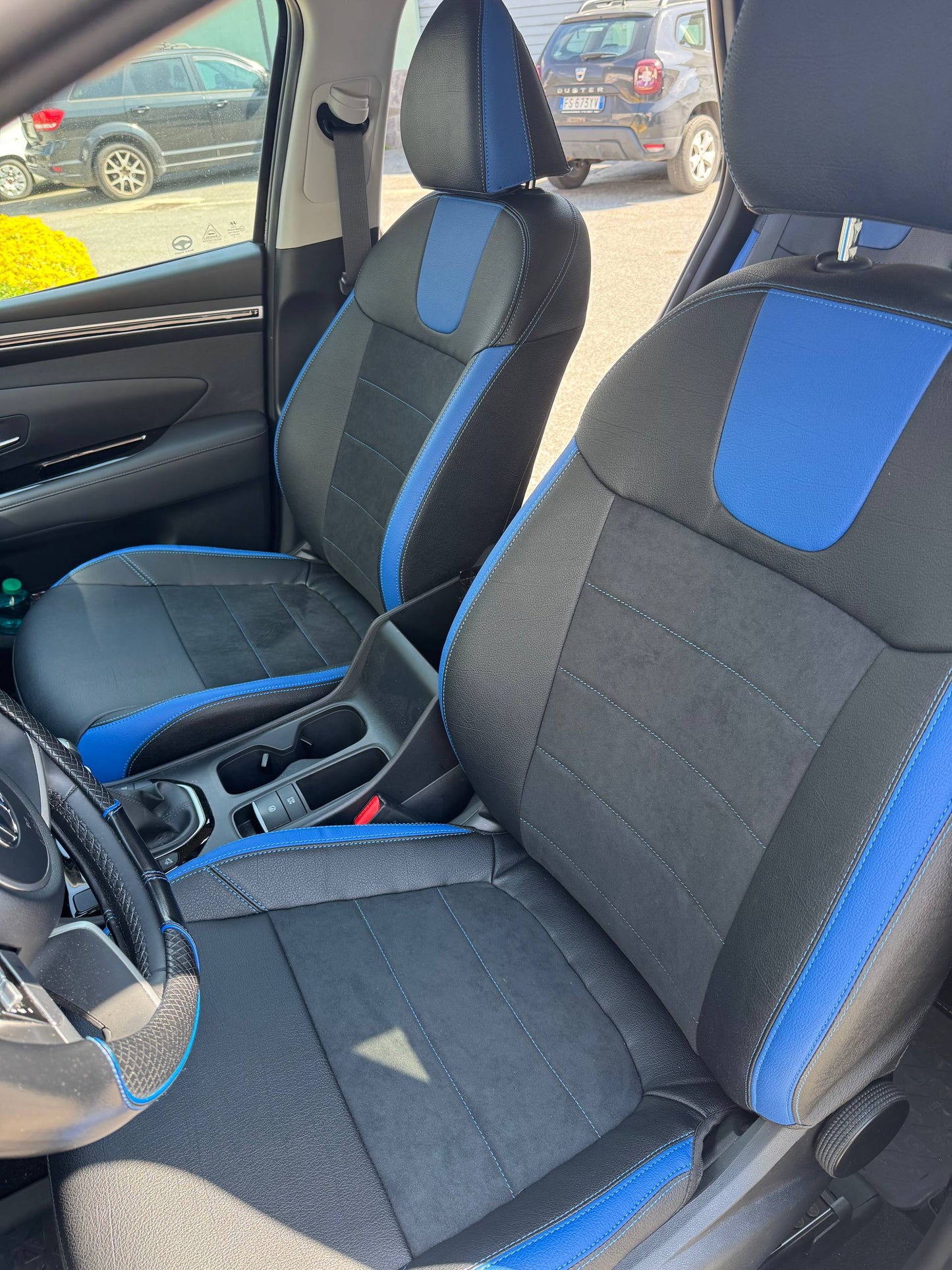 Set coprisedili su misura per Hyundai Tucson 4 (NX4) Hybrid (2020–oggi), Leather Style