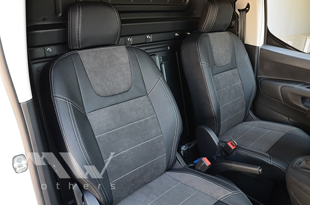 Set coprisedili su misura per Peugeot Partner III (2018-oggi), Leather Style