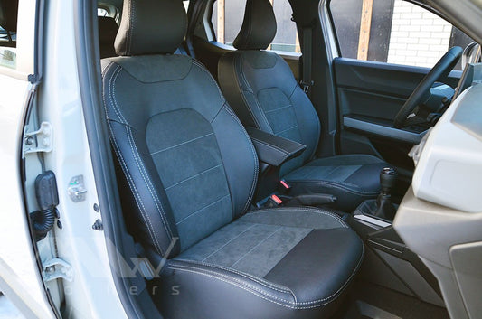 Maßgefertigte Sitzbezüge für Dacia Duster 3 (ab 2024), Lederoptik