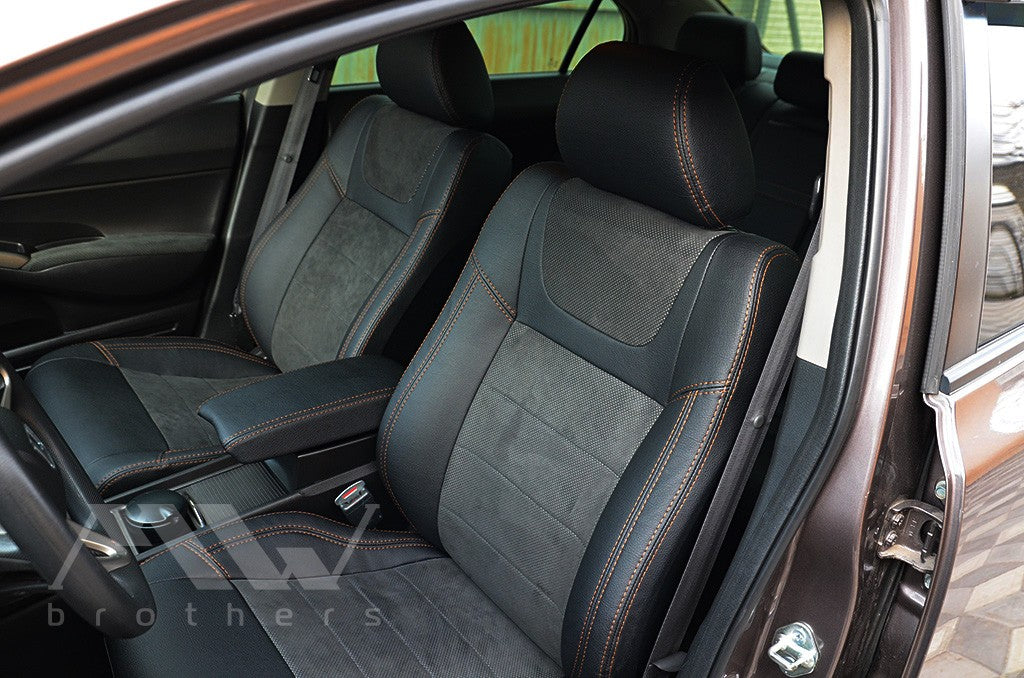 Set coprisedili su misura per Honda Civic 8 4D (2005-2012), Leather Style