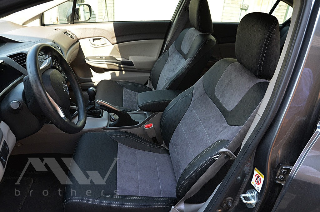 Set coprisedili su misura per Honda Civic 9 4D (2011-2017), Leather Style