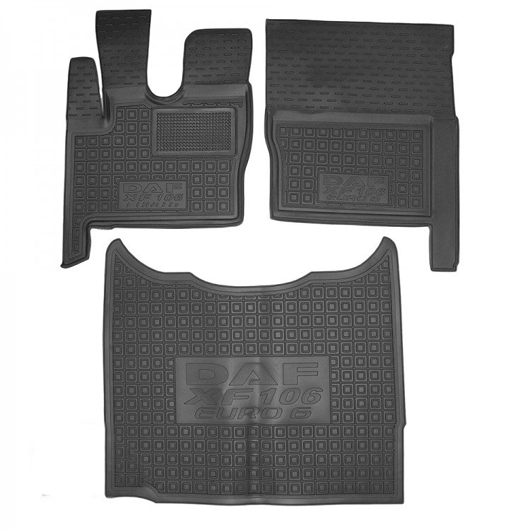 Set tappetini di gomma su misura per DAF XF-106 '13- (EURO6)