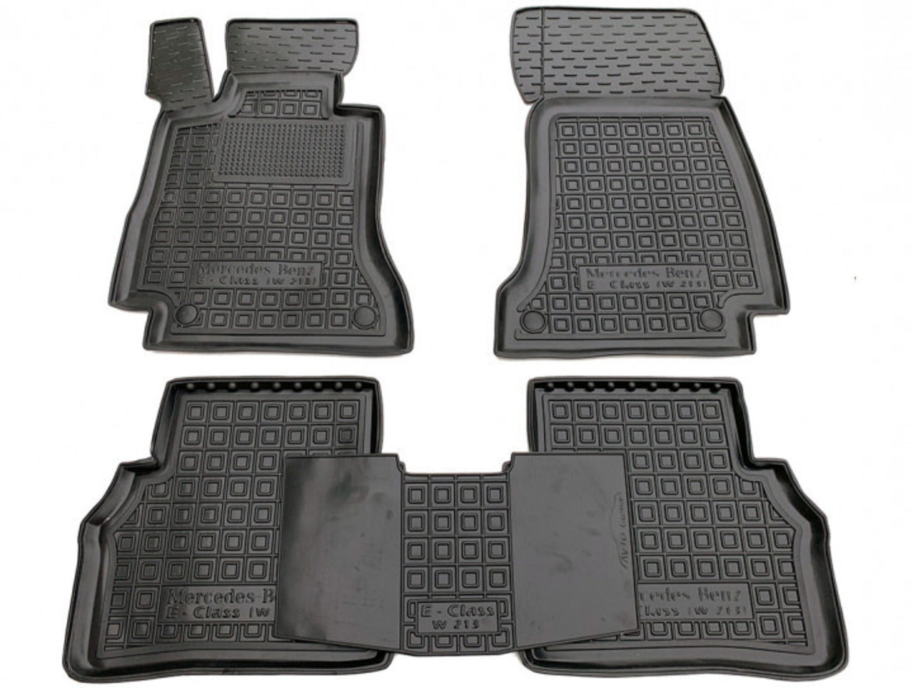 Set tappetini di gomma su misura per Mercedes E-Class W213 (2016-2023)