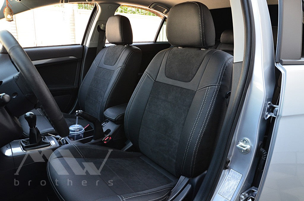 Set coprisedili su misura per Mitsubishi Lancer X 2L (2007-2019), Leather Style
