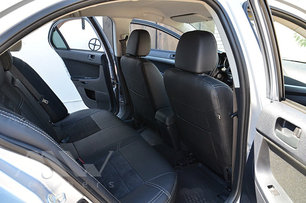 Set coprisedili su misura per Mitsubishi Lancer X 2L (2007-2019), Leather Style