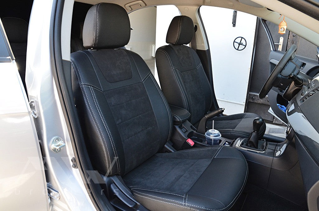 Set coprisedili su misura per Mitsubishi Lancer X 2L (2007-2019), Leather Style