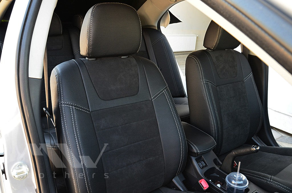 Set coprisedili su misura per Mitsubishi Lancer X 2L (2007-2019), Leather Style