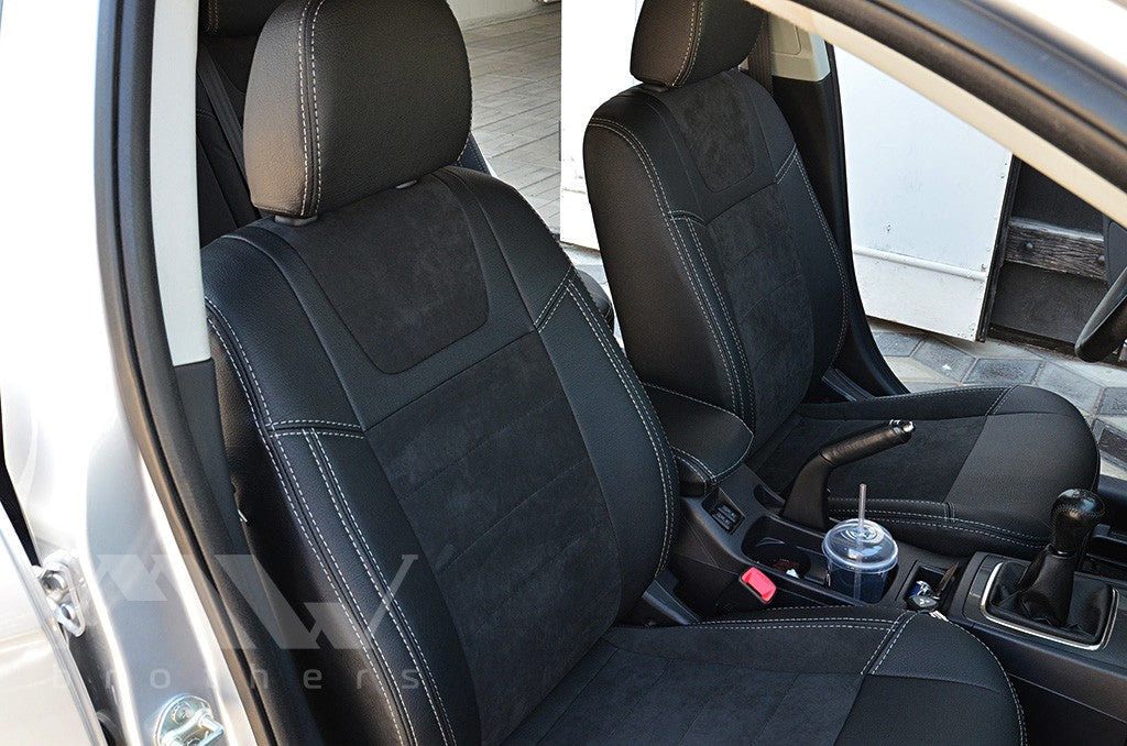 Set coprisedili su misura per Mitsubishi Lancer X 2L (2007-2019), Leather Style