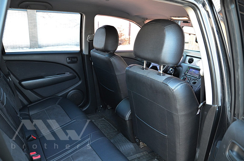 Set coprisedili su misura per Mitsubishi Outlander 1 (2001-2009), Leather Style