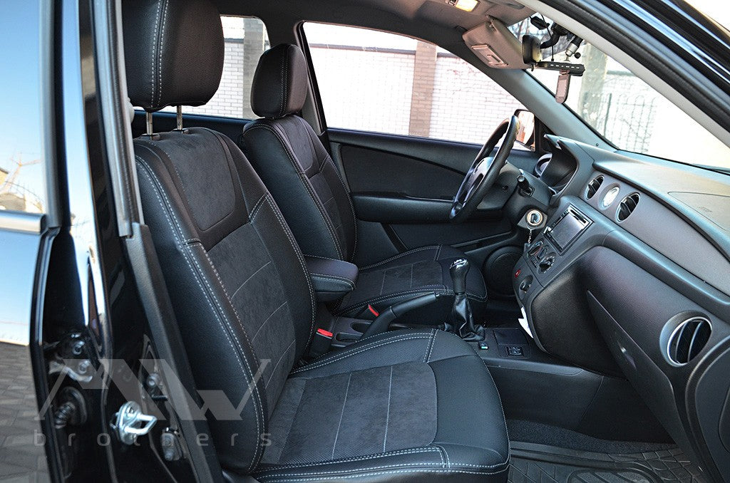 Set coprisedili su misura per Mitsubishi Outlander 1 (2001-2009), Leather Style