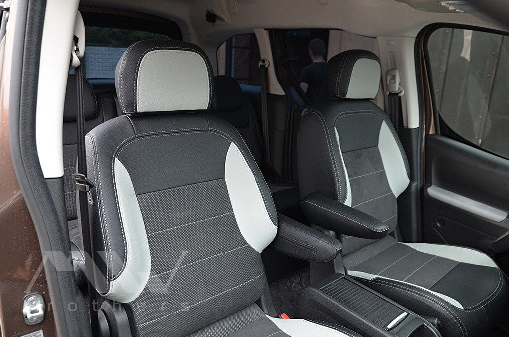 Set coprisedili su misura per Peugeot Partner 2 (2008-2018), Leather Style