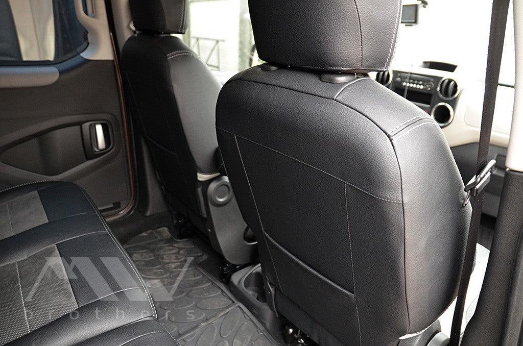 Set coprisedili su misura per Peugeot Partner 2 (2008-2018), Leather Style