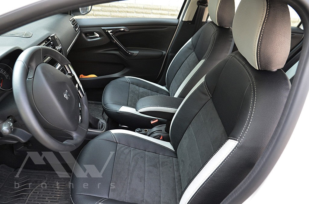 Set coprisedili su misura per Peugeot 301 (2013-oggi), Leather Style