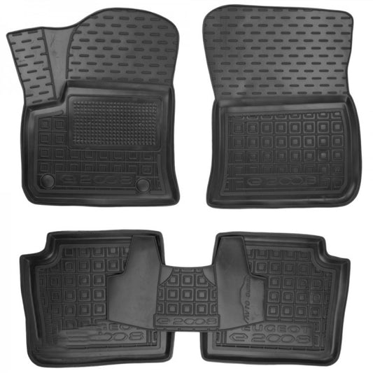 Set tappetini di gomma su misura per Peugeot 2008 (2020+) SUV