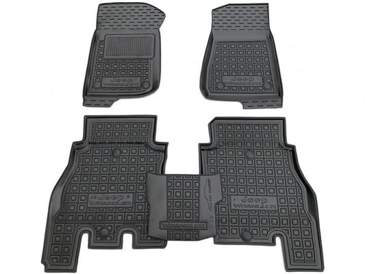 Set tappetini di gomma su misura per Jeep Wrangler (2017-oggi)