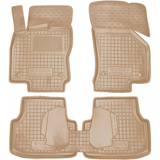 Set tappetini di gomma su misura per Skoda Octavia A7 (2013–2020)