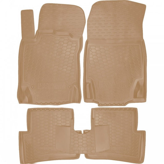 Set tappetini di gomma su misura per Renault Captur 1 (2013-2019)