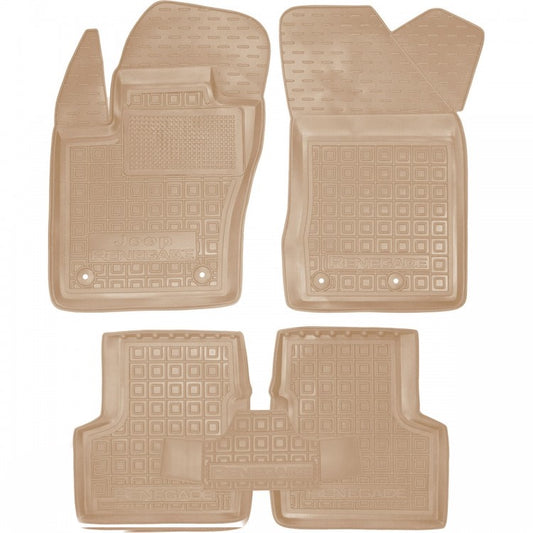 Tappetini di gomma su misura per Jeep Renegade (2014 in poi)