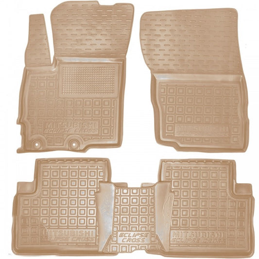 Set tappetini di gomma su misura per Mitsubishi Eclipse Cross (2018-oggi)