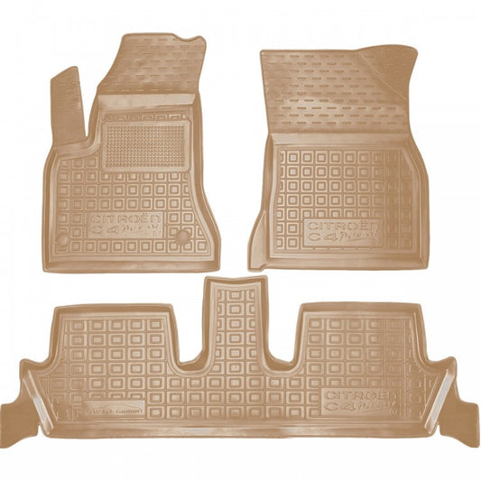 Set tappetini di gomma su misura per itroen C4 Picasso (2006-2013)