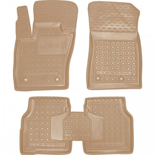Maßgefertigte Gummifußmatten für Jeep Compass (2016-2025)
