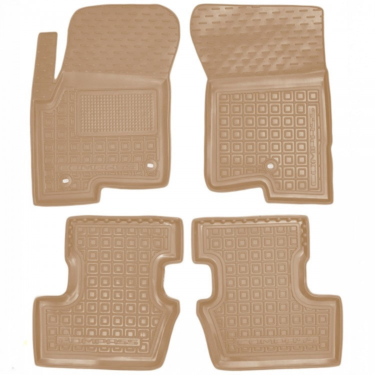 Custom rubber floor mats for Jeep Compass (2011-2016)
