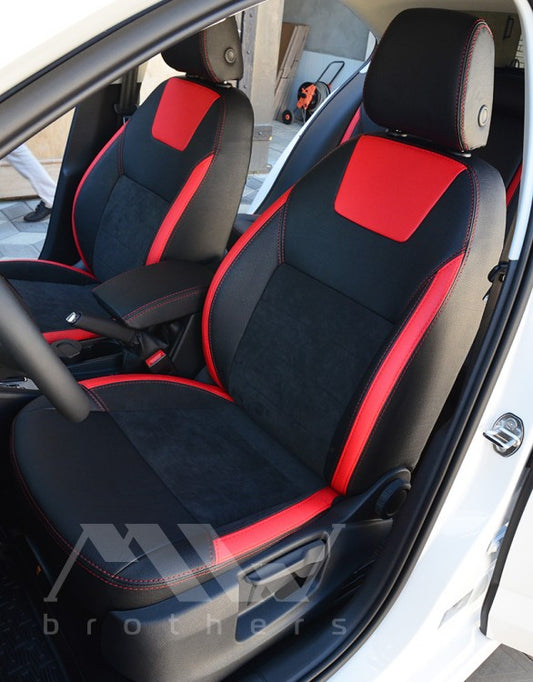 Maßgefertigte Sitzbezüge für Skoda Octavia A7 Ambition, Elegance (2013–2016), Lederausführung