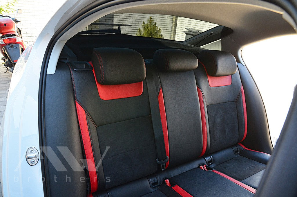 Set coprisedili su misura per Skoda Octavia A7 Ambition, Elegance (2013-2016), Leather Style