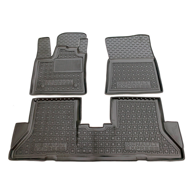 Set tappetini di gomma su misura per Renault Express 2 (2021-oggi)