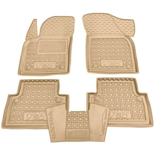 Maßgefertigter Gummimattensatz für Volvo V50 (2004-2012)