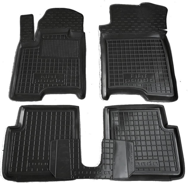 Set tappetin di gomma su misura per Fiat Panda (2012-oggi)